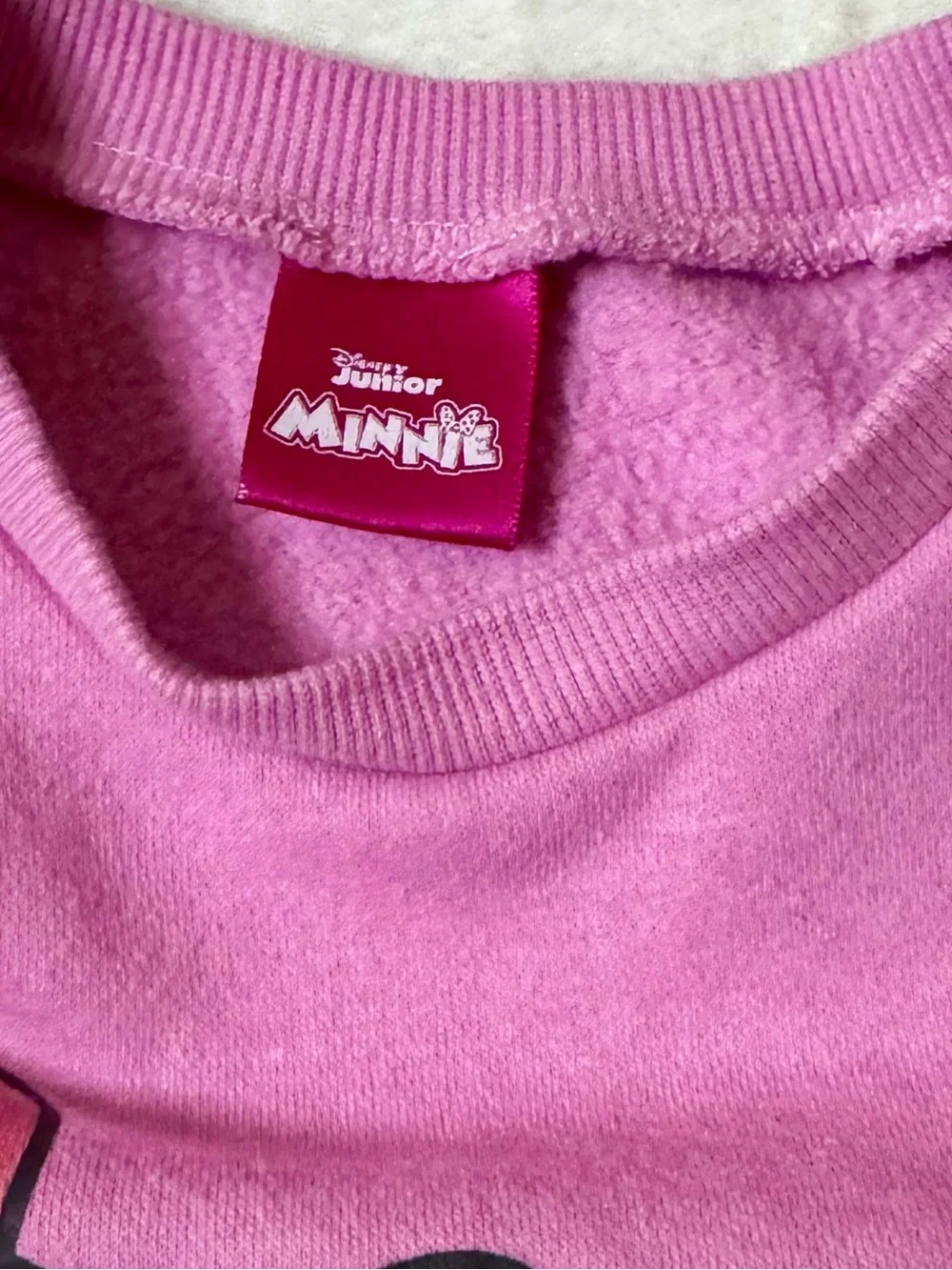 Disney Minnie Mouse 'BFF Vibes' Pink Girls Sweatshirt size 5